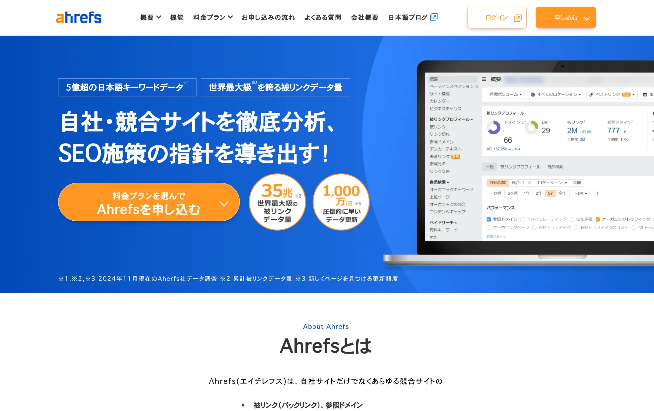 Ahrefs（エーエイチレフス）